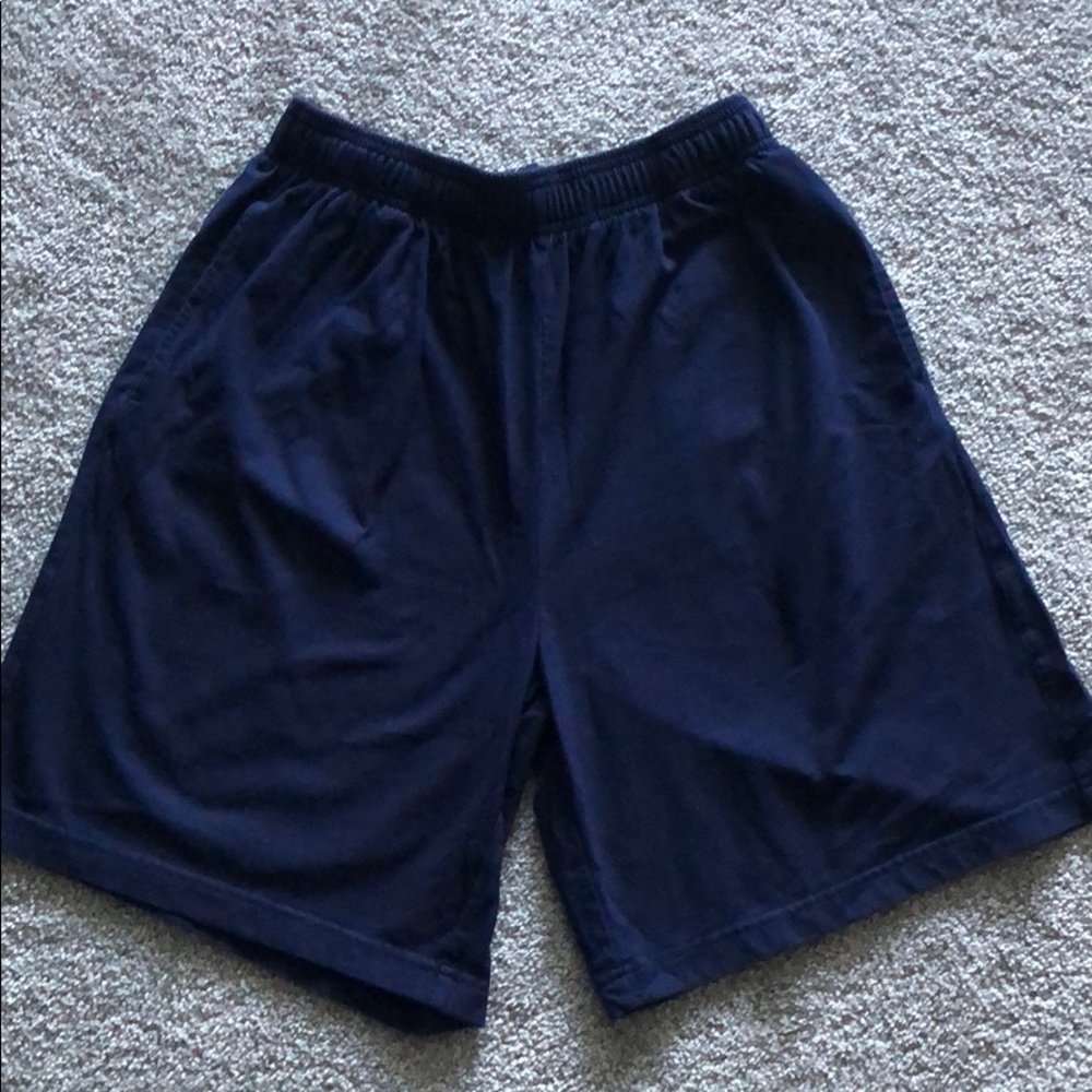 Navy Cotton Shorts